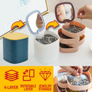 idrop 4 LAYER Rotatable Jewelry Accessory Display Storage Box