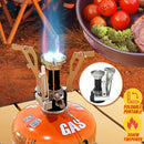 idrop Outdoor Camping Mini Stove Compact Foldable Gas Cooker Burner / Dapur Masak Mudah Alih Senang Lipat / 拓村户外野营炉子露营野炊气炉具便携燃气高山炉头野外迷你瓦斯炉