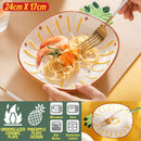 idrop Pineapple Ceramic Dish Plate / Pinggan Makan Bentuk Nenas / 陶瓷碟 9^陶瓷菠萝盘24*17*3.5CM