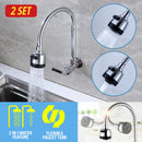 idrop [ 2 SET ] 2 IN 1 Horizontal Wall Mounted Flexible Water Faucet / Paip Dinding Fleksibel / 万向横式水龙头 (15MM 可调水龙头)