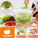 idrop [ 5 Liter ] Vegetable Salad Spin Dryer & Washer Spinner Dehydrator / Mangkuk Pemutar Pencuci dan Pengering Sayur / 脱水器