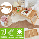 idrop WOODEN BAMBOO PALLET Foldable Lazy Table / Meja Lipat Kayu Buluh / 木质懒人桌子 [ 30CM x 50CM ]