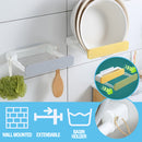idrop Retractable Wall Mounted Washbasin Shelf / Tempat Gantung Penyimpanan Baldi / 伸缩脸盆置物架