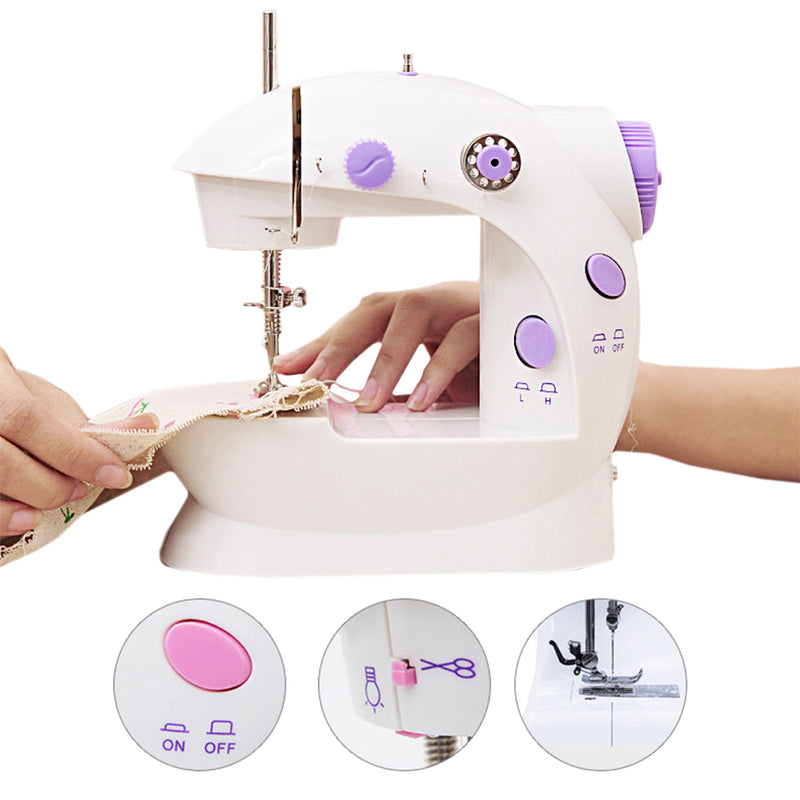 idrop Portable Compact Mini Sewing Machine with Dual Double Threads