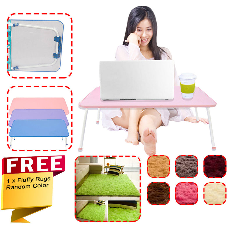 idrop COMBO Lazy Computer Desk Table + FREE Fluffy Rugs