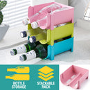 idrop [ 2 SLOT ] Kitchen Stacking Bottle Holder Organizing Storage