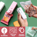 idrop [ 2 IN 1 ] USB Charging Mini Sealer & Cutter Sealing Machine / Mesin Pengedap & Pemotong Bungkusan Makanan / USB充电封口机(封口/开口2功能)