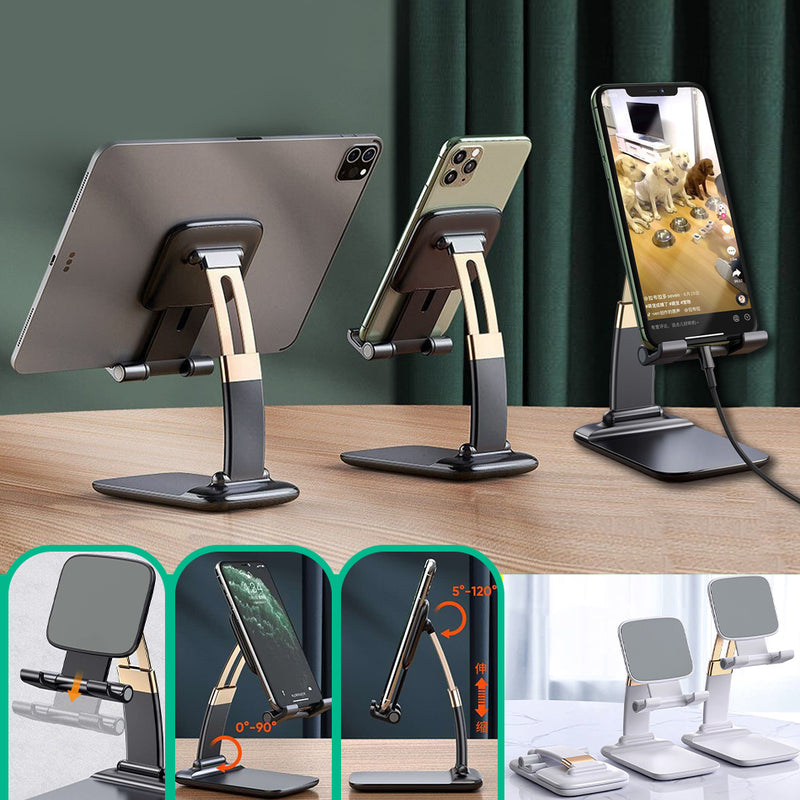 idrop Foldable Portable Smartphone & Tablet Desk Phone Stand Holder with Adjustable Angle
