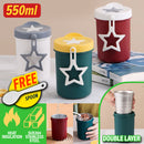 idrop [ 550ml ] SUS304 Stainless Steel Eating Breakfast Cup / Cawan Makan Keluli / 早餐杯(304不锈钢)