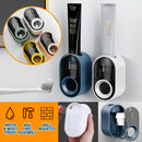 idrop Wall Mounted Toothpaste Squeezer Holder Tempat Penyimpanan dan Pemerahan Ubat Gigi