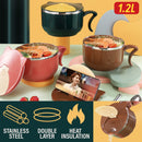 idrop [ 1200ml ] Stainless Steel SUS304 Instant Noodle Cup / Cawan Makan Mi Segera / 幻想猫泡面杯