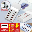 idrop 10 Port USB 50W Intelligent Smart Charger Quick Charging [ AC 100-240V 50-60Hz DC5V10A
