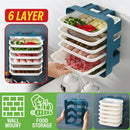 idrop [ 6 LAYER ] Wall Mounted Kitchen Food Cooking Preparation Tray Drawer