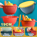 idrop 19CM Double Layer Fruit Vegetable Wash Basket Food Bowl
