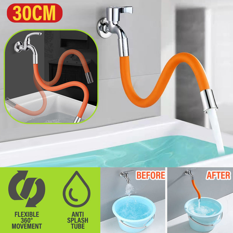 idrop [ 30CM ] 360° Flexible Water Faucet Pipe Extension Tube / Paip Penyambung Fleksibel / 活动水管30CM