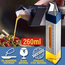 idrop 260ml Prism Stainless Steel & Glass Oil Seasoning Sauce Dispenser Bottle