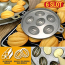 idrop [ 6 SLOT ] Kuih Bahulu Belimbing Shape Mould / Acuan Kuih Bahulu / Bahulu 蛋糕模具