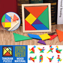 idrop [ 7pcs ] Children Tangram Educational Learning Puzzle Toy