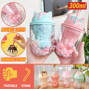 idrop [ 300ml ] Cat Paw Double Layer Drinking Cup / Cawan Minuman Bentuk Kucing / 卡通杯