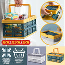 idrop Hand Folding Foldable Shopping Basket [ MEDIUM ] / Bakul Beli Belah Boleh Dilipat / 手提折叠购物篮中号 [ 38CM X 25.5CM X 20CM ]