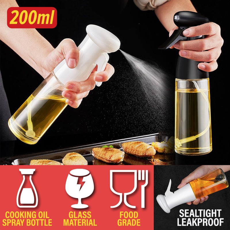 idrop [ 200ml ] Kitchen Seasoning & Oil Glass Bottle Spray / Penyembur Minyak Masak Botol Kaca / 200ML玻璃高压喷雾控油瓶(喷瓶)