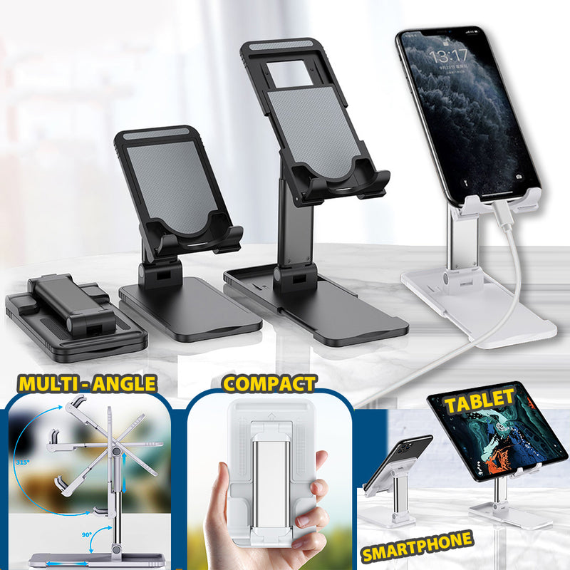 idrop Smartphone & Tablet Lifting Folding Desktop Bracket / Pemegang Alat Peranti Telefon Pintar / 智能手机和平板电脑升降折叠桌面支架