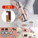 idrop [ 2 IN 1 ] Salt & Pepper Shaker Mill Grinder / Alat Kisar Garam & Lada / 双头胡椒研磨器2 IN 1