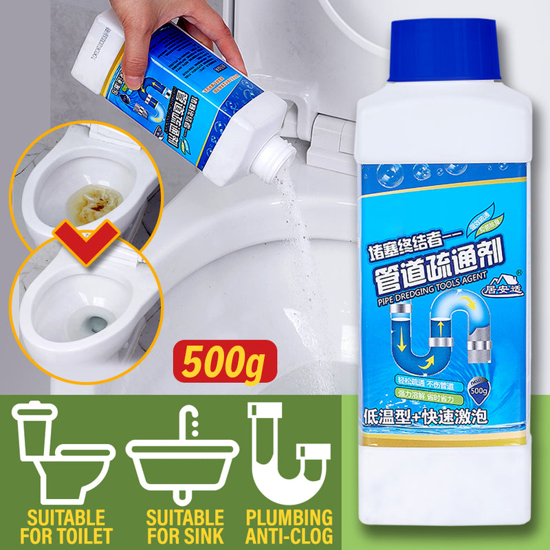 idrop [ 500g ] Pipe Plumbing Clogging Dredging Clog Remover Cleaning Agent