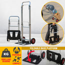 idrop Foldable Compact Folding Aluminium Frame Steel Plate Trolley Luggage Cart Load Bearing 80kg / Troli Tolak Barang / 可折叠紧凑型折叠铝框钢板手推车行李车