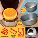 idrop [ 7in / 9in ] Aluminium Live Bottom Round Cake Baking Mold
