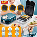 idrop [ 3 IN 1 ] Deluxe Edition Sandwich Waffle Toaster Breakfast Machine / Mesin Sarapan Roti Bakar & Wafel / 豪华版三明治华夫饼烤面包机早餐机
