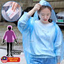 idrop Disposable Portable Travel Raincoat / Baju Hujan Pakai Buang / 一次性雨衣长款全身压缩儿童成人大人