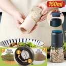 idrop [ 150ml ] 2 IN 1 Pepper & Seasoning Storage and Grinder Glass Bottle with Adjustable Fine and Coarse Grinding