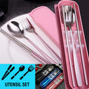 idrop Kitchen Stainless Steel Spoon Fork Chopsticks + Portable Box Set