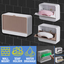 idrop Wall Mounted Soap Storage Holder / Tempat Simpan Buku Sabun Mandi / (强力胶)贴墙单个肥皂盒