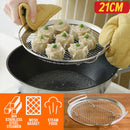 idrop [ 21CM ] Stainless Steel Double Ear Round Mesh Steam Basket / Jaring Masak Stim / 21CM不锈钢双耳圆形网篮