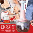 idrop 1L Manual Press Kitchen Meat Vegetable Grinder Blender
