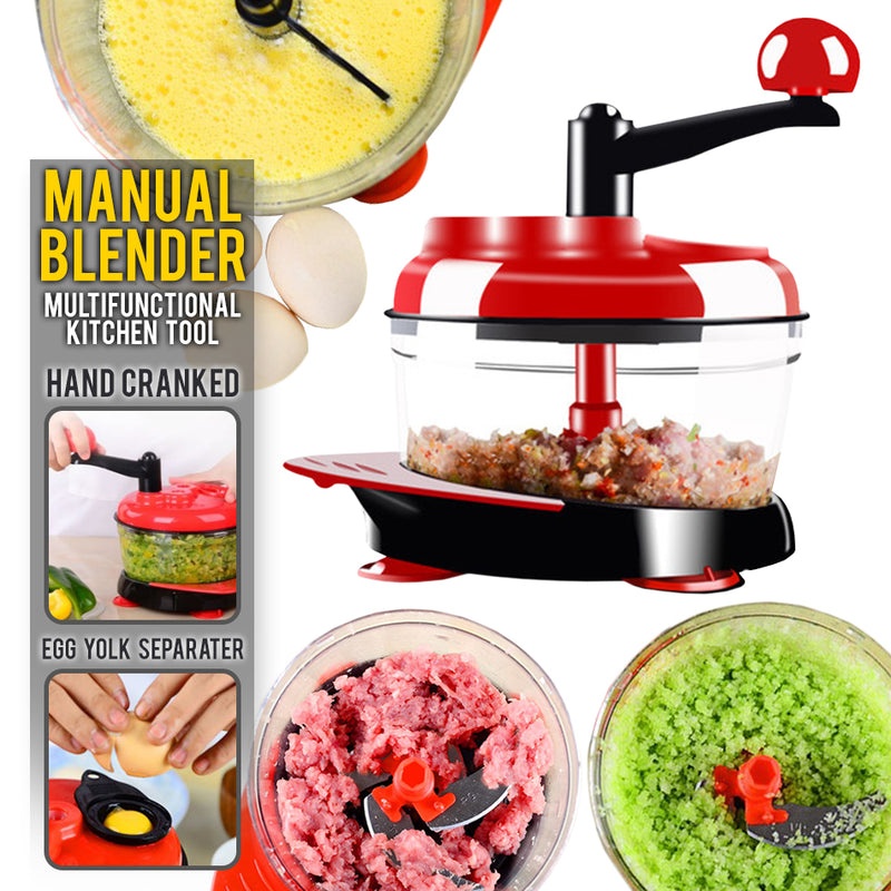 idrop Multifunctional Hand Manual Kitchen Food Grinder & Blender