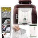 idrop 15PCS Car Household Convenient Sticky Mount Waterproof Rubbish Garbage Storage Bag [ 24cm x 18cm ]