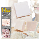 idrop 12pcs Rice Milk Soap Cleaning Facial Soap [ Gluta + Collagen ]