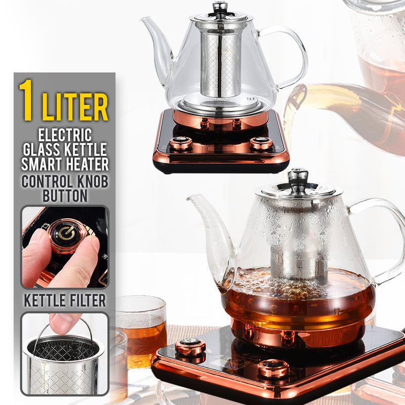 idrop 1L Electric Glass Kettle Tea Pot Smart Heater