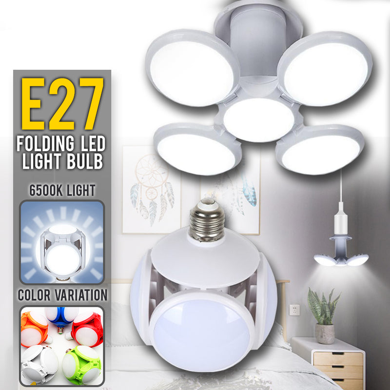 idrop E27 6500K 40W Folding Bright LED Light Football UFO Lightbulb