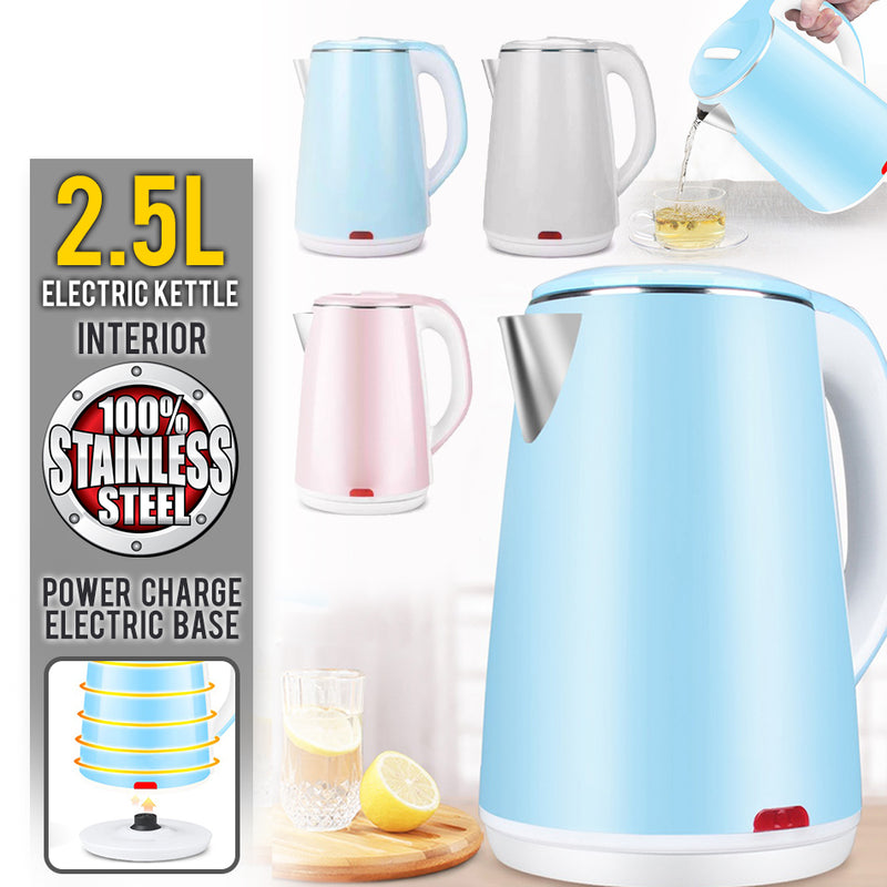 idrop 2.5L Electric Kettle Stainless Steel Interior
