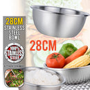 idrop 28CM Stainless Steel Kitchen Mixing Bowl Thicker Cookware Cooking Tools