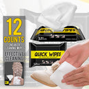 idrop 12pcs Cleaning Sneaker Shoe Quick Wipes [ 150mm x 200mm ]