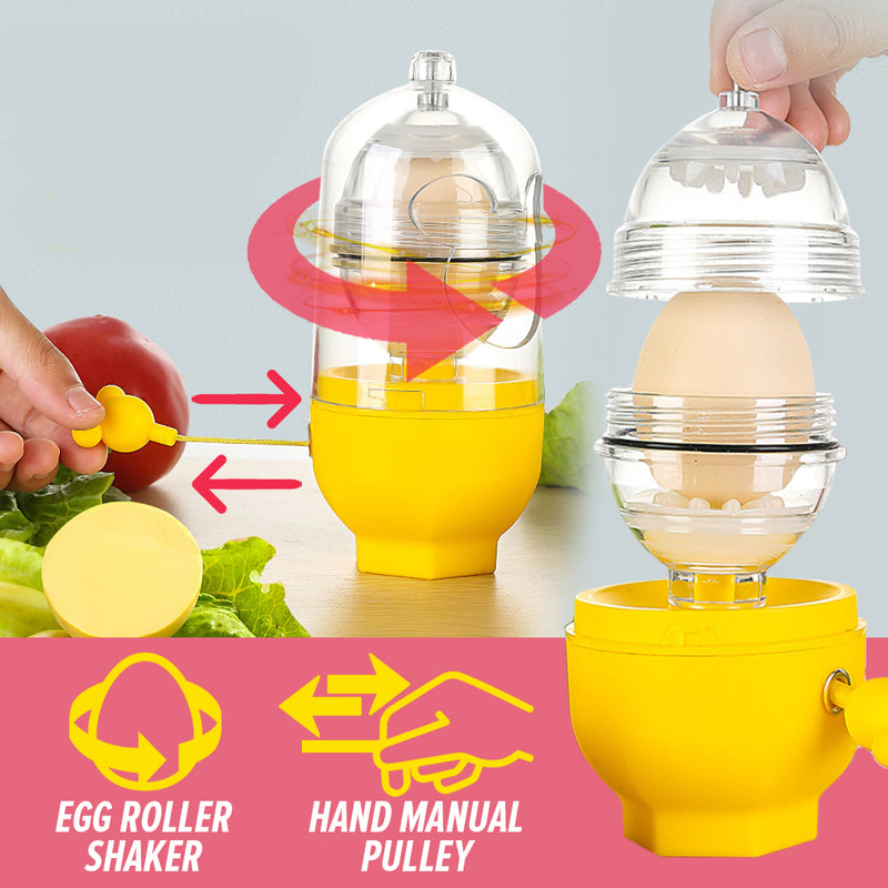 Egg Yolk Shaker Gadget Manual Mixing Golden Whisk Eggs Spin Mixer Stiring  Puller