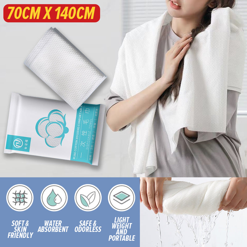 idrop Disposable Bath Towels [ 70CM x 140CM ] / Tuala Mandi Pakai Buang / 70CM*140CM一次性浴巾