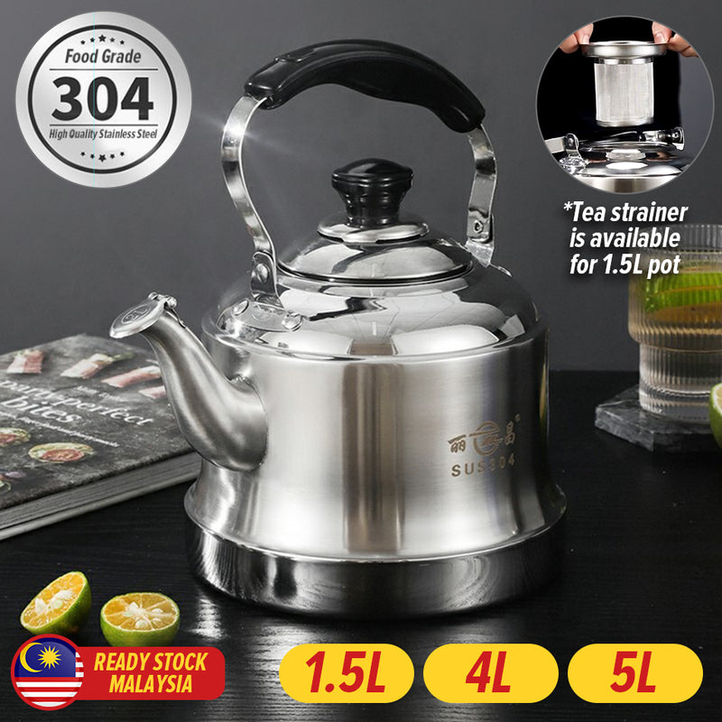 idrop [ 1.5L / 4L / 5L ] Golden Bell Kettle Pot Stainless Steel SUS304 / Cerek Air Keluli Tahan Karat / 不锈钢金钟壶(304)(丽昌)