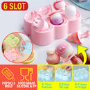 idrop [ 6 SLOT ] Animal Mini Ice Cream Popsicle Mold / Acuan Aiskrim Bentuk Haiwan Mini / 动物迷你冰淇淋冰棒模具