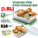 idrop Stainless Steel Food Storage Box with Lid Cover [1.8L]
